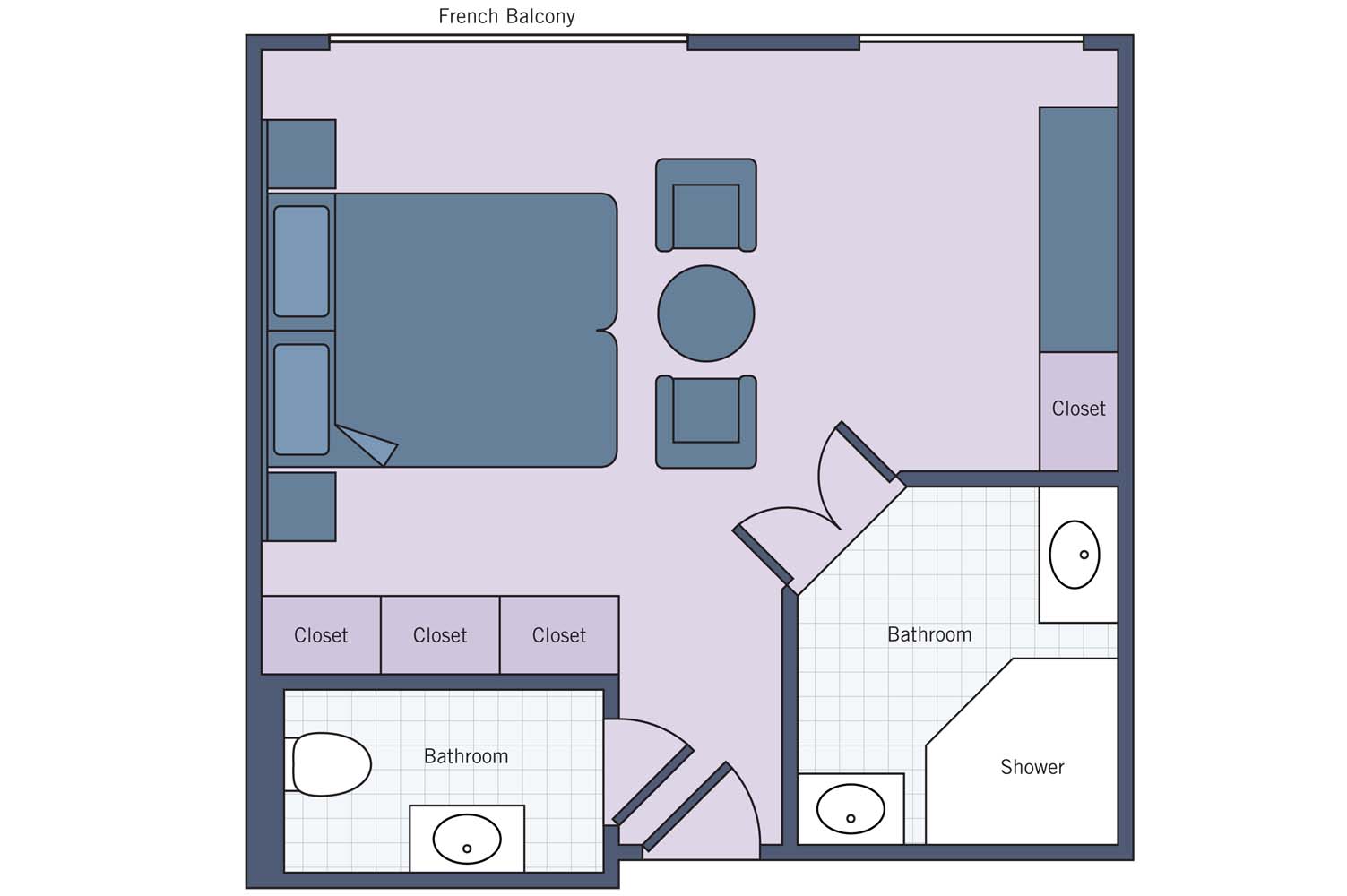 UNI River Royale Suite floor plan